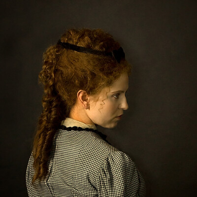 Journey back in time to the refined elegance of the late 19th century with Josephine H. and her exquisite Victorian hairstyle. Styled with meticulous detail by Anett Alexandra Bulano, this captivating image embodies the splendor of the 1880s. #VictorianSplendor #TimelessElegance 🕰️🌹✨ Close-up portrait of model Josephine H. showcasing a Victorian hairstyle with ringlets and curls, complemented by period-accurate makeup. Photographed by Anett Alexandra Bulano.